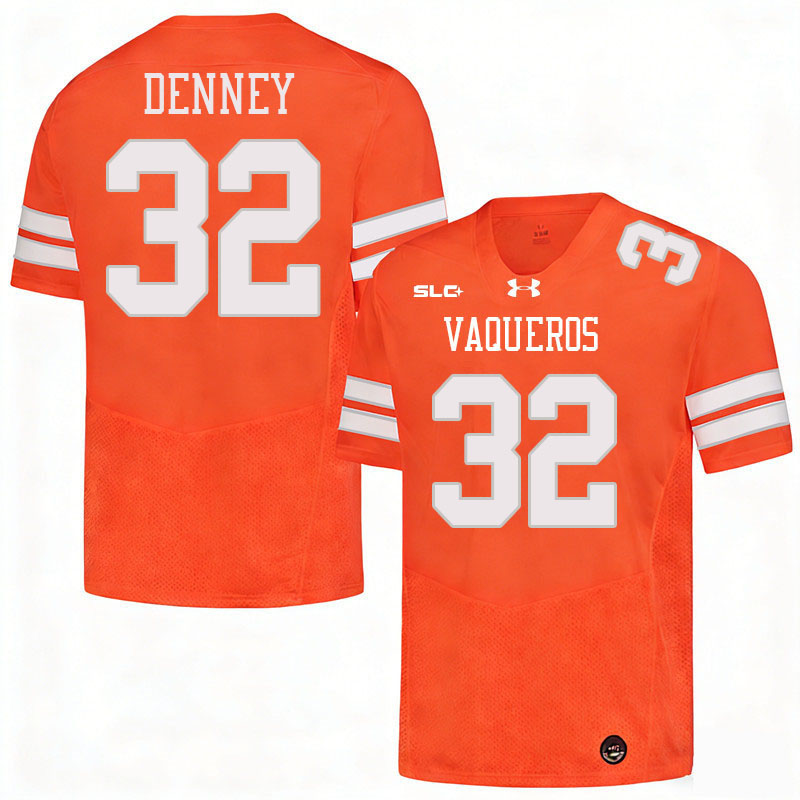 UT Rio Grande Valley Vaqueros #32 Nathan Denney College Football Jerseys,Uniforms-Orange